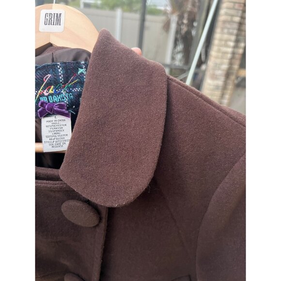 Jack by BB Dakota | Double Breasted Peacoat in Brown | L (fits like M) - Picture 10 of 10